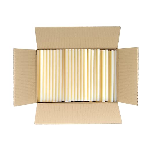 ASA Hot Glue Sticks for Glue Gun - 5/8" x 15" | High-Strength Hot Gun Sticks Adhesive for Corrugated Materials | Industrial Grade for Packaging & Woodworking | Pack of 185