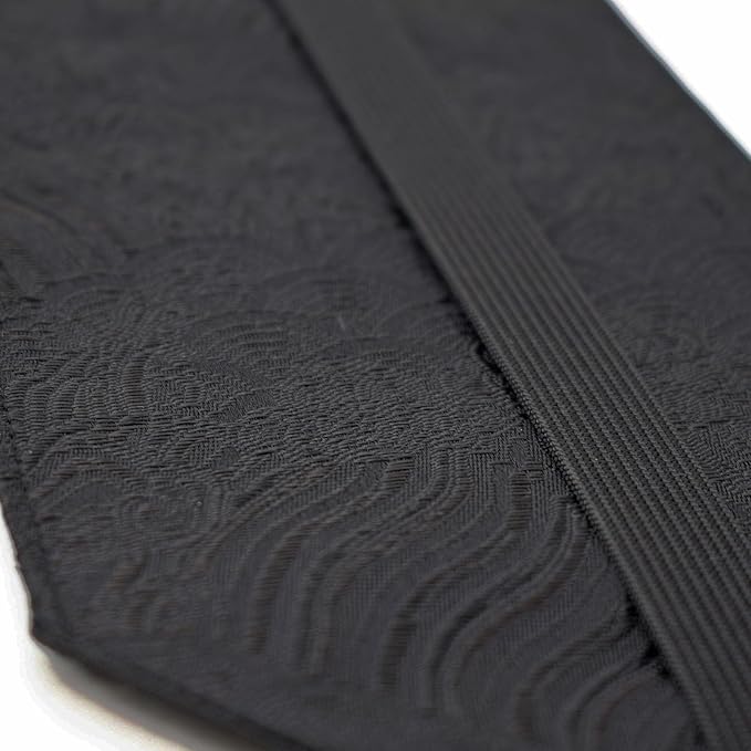 BLBMH 5.5x8.5 inch Book Covers with Bookmarks Adjustable Fabric Paperbacks Book Covers for Privacy Hardcover Softcover Novels Notebook Book Lovers Gifts - Chinese Black 8.5in