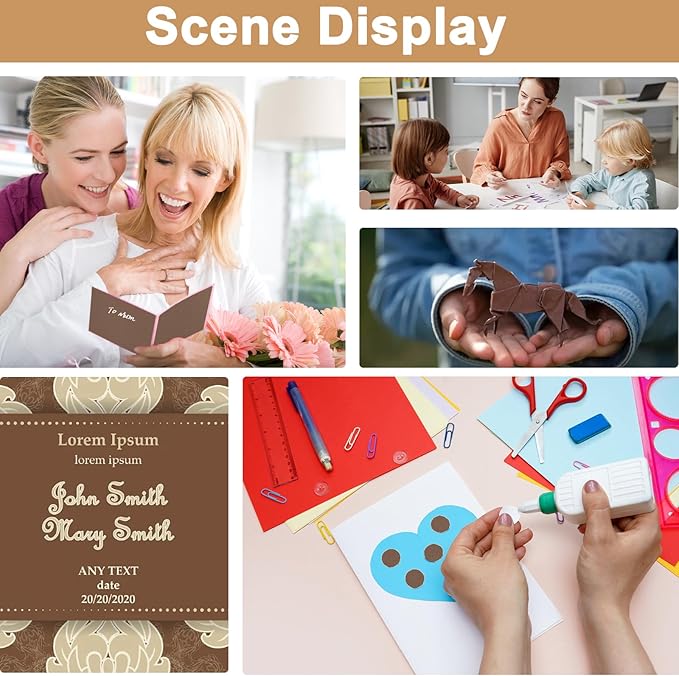 28 Sheets Coffee Color Cardstock 8.5 x 11 Craft Paper, 92lb Chocolate Brown Card Stock for DIY Card Making, Greeting Cards, Invitations, Party, Invitations