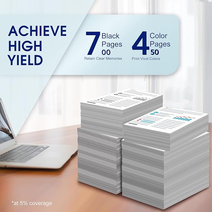 61XL 61 Ink Cartridge Combo Pack Compatible for HP Ink 61 Works with Envy 4500 4501 4630 5530 Deskjet 1000 1010 2540 Officejet 4630 4635 Printer (1 Black, 1 Color) 2-Pack