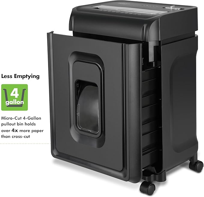 Aurora AU830MA High-Security 8-Sheet Micro-Cut Paper and Credit Card Shredder/ 20 Minutes/Security Level P-5