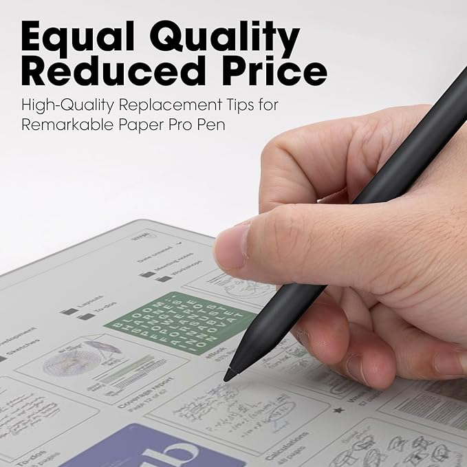 6 Pcs Marker Pen Tips for Remarkable Paper Pro nips with Removal Tool, Durable Stylus Pen Replacement Nibs Marker Pen for Precise Writing & Sketching