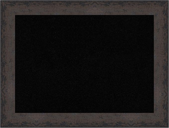 Amanti Art Black Cork Board for Wall, 25x33 Vision Board with Black Wood Frame, Medium Corkboard Office Decor for Home Organization, Modern Corkboard Pinboard to Display Items for Home Organization