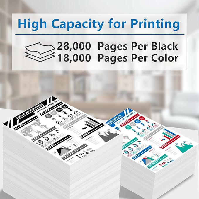 MP C3002 MP C3502 Toner Cartridge Repalcement for MP C3502 C3002 841735 841736 841737 841738 for Aficio Savin MP C3002 MP C3502 MPC3002 MPC3502 Printers(4 Pack Black Cyan Magenta Yellow)