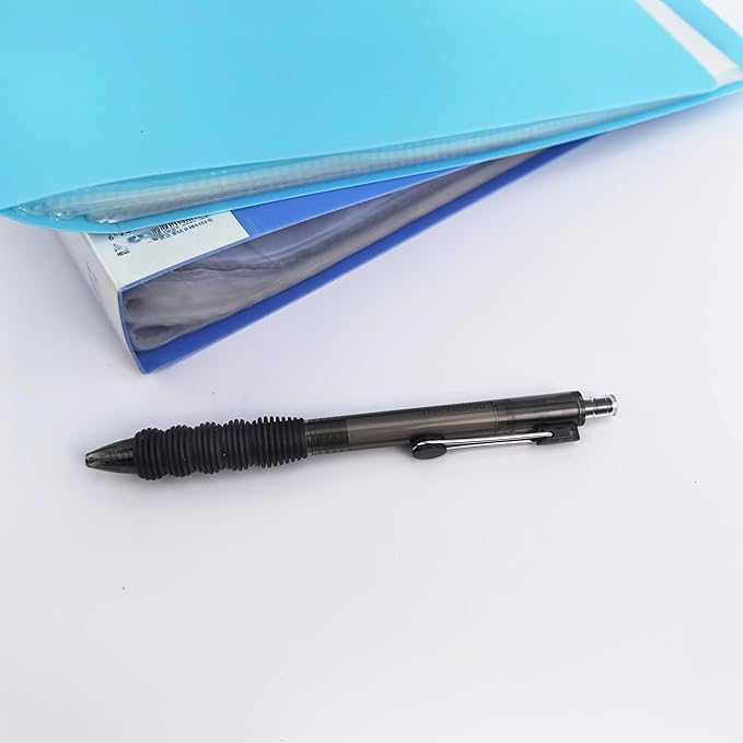 Fengtaiyuan Black Ink, 1.0mm, Retractable Gel Ink Rollerball Pens, Bold Point, Comfortable Grip, Easy Hold, Writting Smooth, 12 Pack (BlackZS10P12)