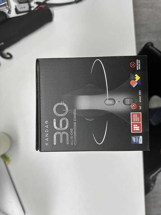 KanDao Meeting Pro - 360 Video Conference Camera, 4-in-One AI Smart Tracking Video Conferencing System, Works on Microsoft Teams, Zoom, Google Meet, Skype etc, Hybrid Meeting Room Zooming Camera