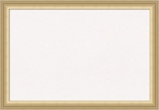 Amanti Art White Cork Board for Wall, 14x20 Vision Board with Gold Frame, Small Corkboard Office Decor for Home Organization, Casual Corkboard Pinboard to Display Items for Home Organization in