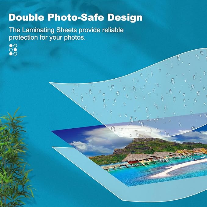 5 Mil Thermal Laminating Sheets, Holds 8.5 x 11 Inch Sheets, Clear Thermal Laminating Pouches for Laminator, 9 X 11.5-inches/Letter Size Thermal Laminating Paper, Round Corner 1000 Pack