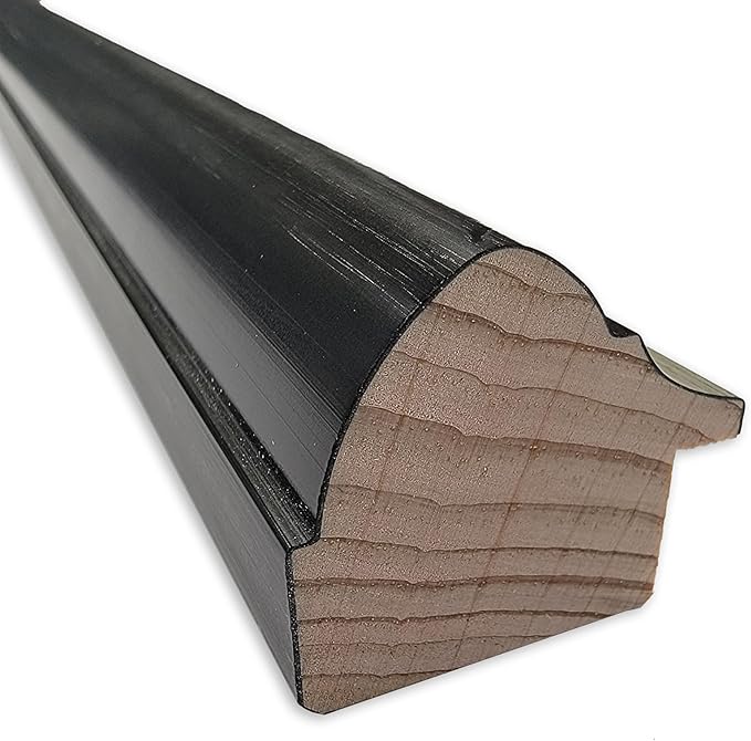 Amanti Art Natural Cork Board for Wall, 15x33 Vision Board with Black Wood Frame, Medium Corkboard Office Decor for Home Organization, Modern Contemporary Corkboard Pinboard to display items for home