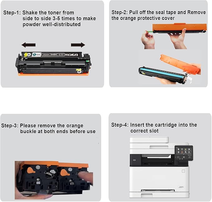 046 Black MF733Cdw Toner Cartridge Replacement for Canon 046 CRG-046 Toner for Color imageCLASS MF733Cdw MF731Cdw MF735Cdw LBP654Cdw Printer Ink (2-Black)