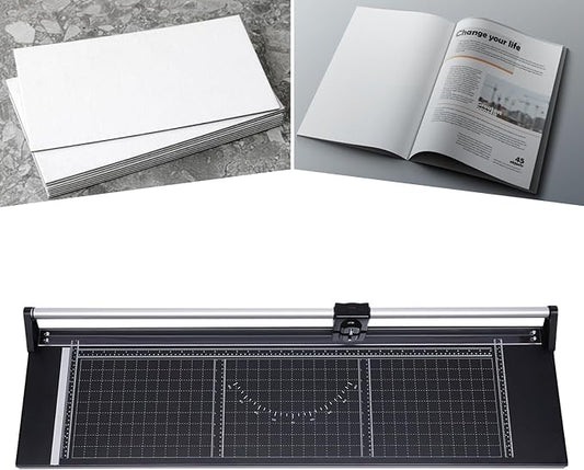 36 Inch Rotary Trimmer Paper Cutter,Rotary Paper Cutter Paper Trimmer for Crafting & Scrapbooking Supplies for A4 Cardstock Photo Label with Precise Positioning