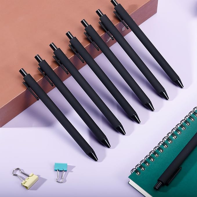 100 Pack Ballpoint Pens,Black Ink Retractable Ballpoint Pens,Comfortable Grip,Smooth Writing Pen,Medium Point 1.0mm Click Pen for Office, Home(Black)