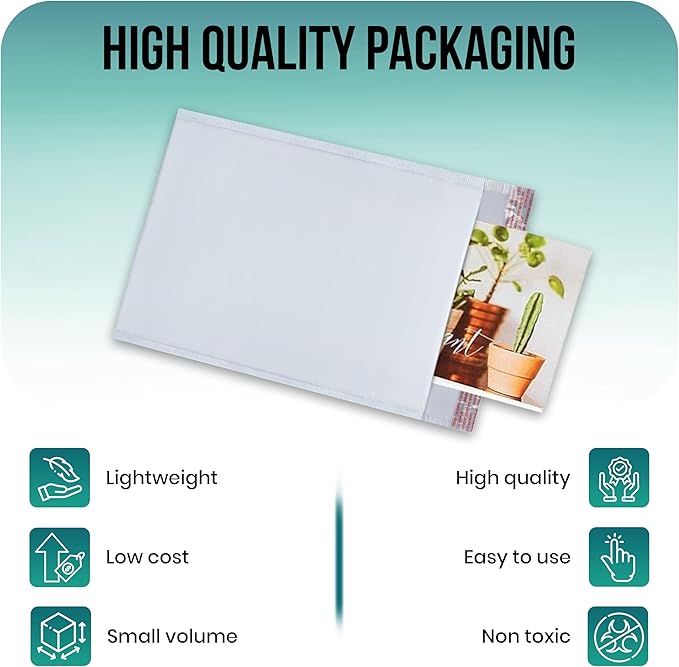 Levex - #00 5" x 10" [150 Pack] Poly Bubble Mailers, Padded Envelope Mailers, Packing Envelope & Mailing Bags for Shipping
