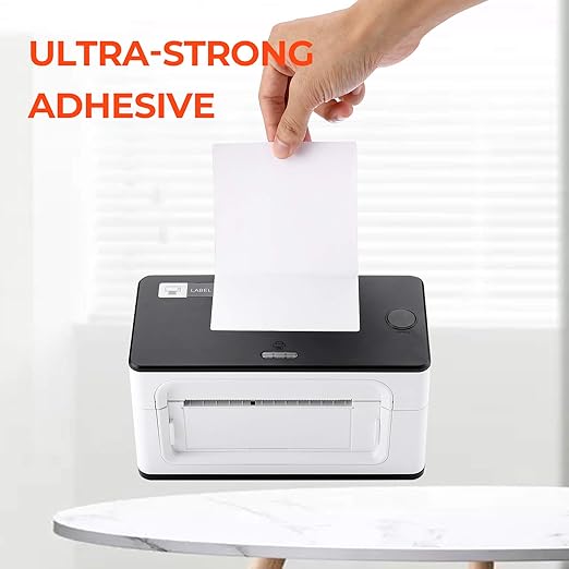 MUNBYN 4x6 Inch Direct Thermal Labels, 1000 Sheets/2 Rolls(500 Pcs per Roll), Shipping Paper for Thermal Printers, Permanent Adhesive Mailing Postage Labels for Shipping Packages