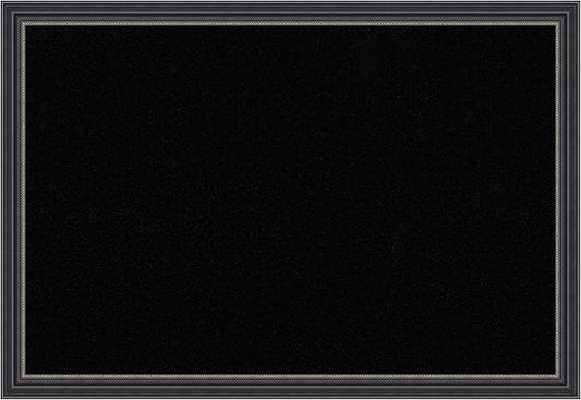 Amanti Art Black Cork Board for Wall, 13x19 Vision Board with Black Wood Frame, Small Corkboard Office Decor for Home Organization, Traditional Corkboard Pinboard to Display Items for Home