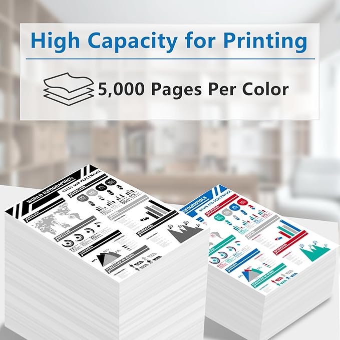 T10 T10L Yellow Toner Cartridge Replacement 4563C001 Toner (with New Chip) for Color imageCLASS X LBP1538C MF1538C C1533P C1538P C1538iF Printers(1 Pack)