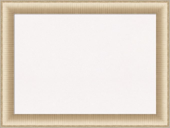 Amanti Art White Cork Board for Wall, 25x33 Vision Board with Gold Frame, Medium Corkboard Office Decor for Home Organization, Casual Corkboard Pinboard to display items for home organization