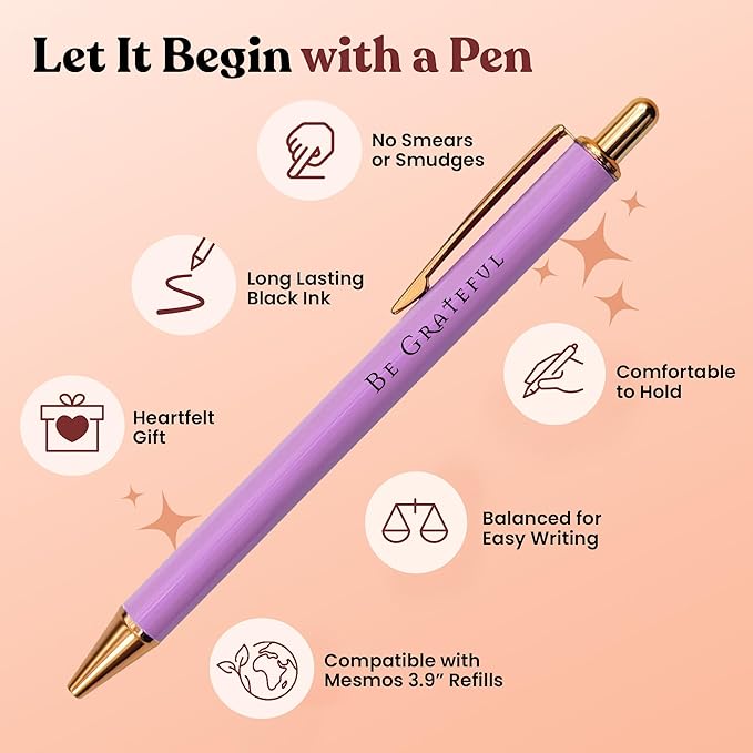 MESMOS Pastel Pens, Christian Gifts, Religious Gifts for Women, Bible No Bleed Through Cool Fancy Pens for Women, Nurse Journaling Cute Luxury Pretty Chic Nice Pen Set