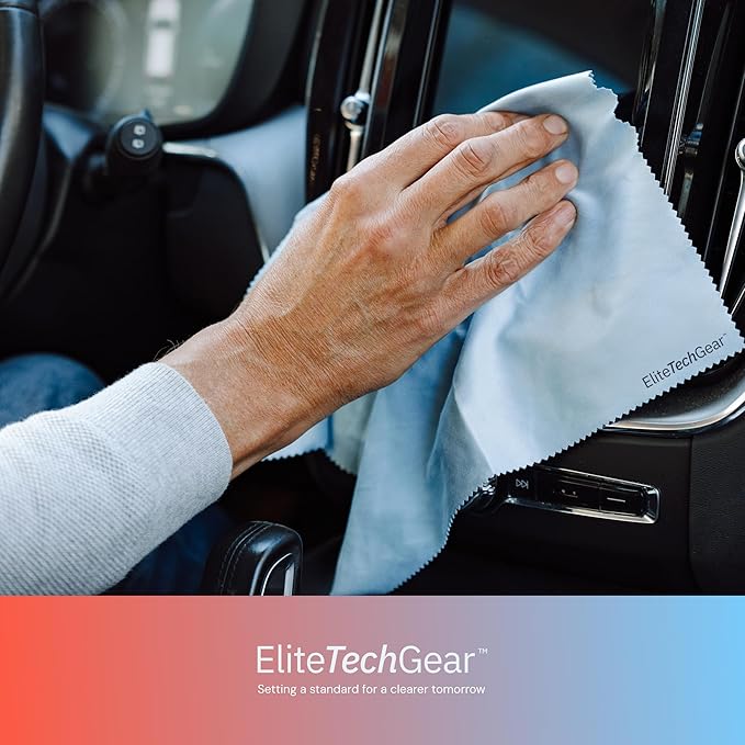 Elite Tech Gear Microfiber Cloth (Blue, 12'' x 12'' (Pack of 8))
