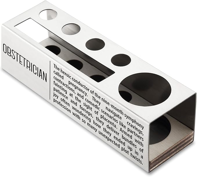 Obstetrician Definition Gifts for Women, Men, Obstetrician Desk Decor Stainless Steel Pen Pencil Holders WCC50