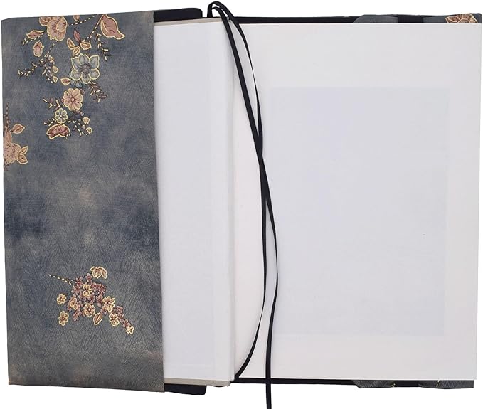 BLBMH Book Covers for Paperbacks Fit for 5.5x8.5 inch Adjustable Book Sleeve Cover for Women Over 15 Soft Cloth Protector for Bible Novels Notebook Journal - Flower 4 Green