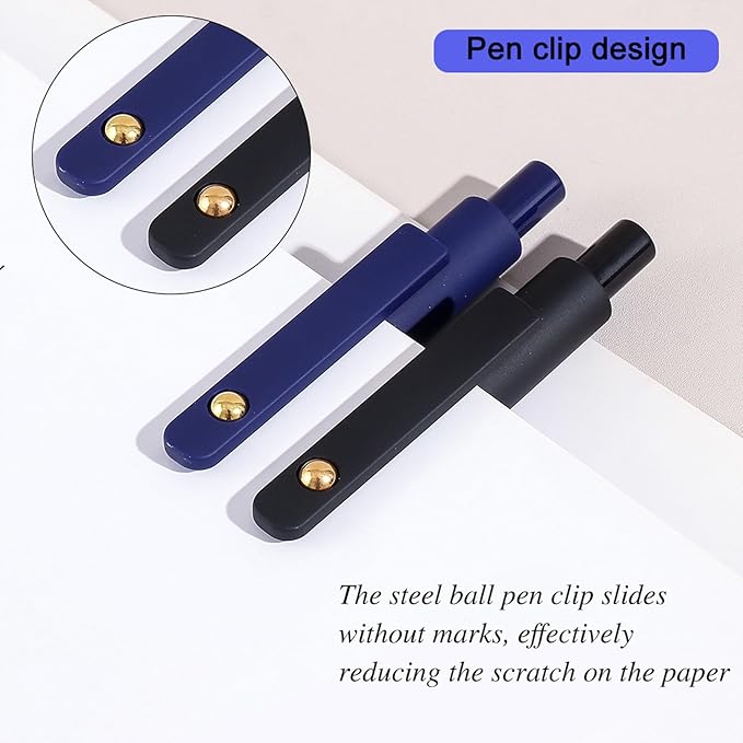 ITAWIXS Colorful Gel Pens, 6Pcs 0.5mm Fine Point Retractable Multi Colored Pens for Journaling, Sketching, School Supplies Gifts for Women Teens