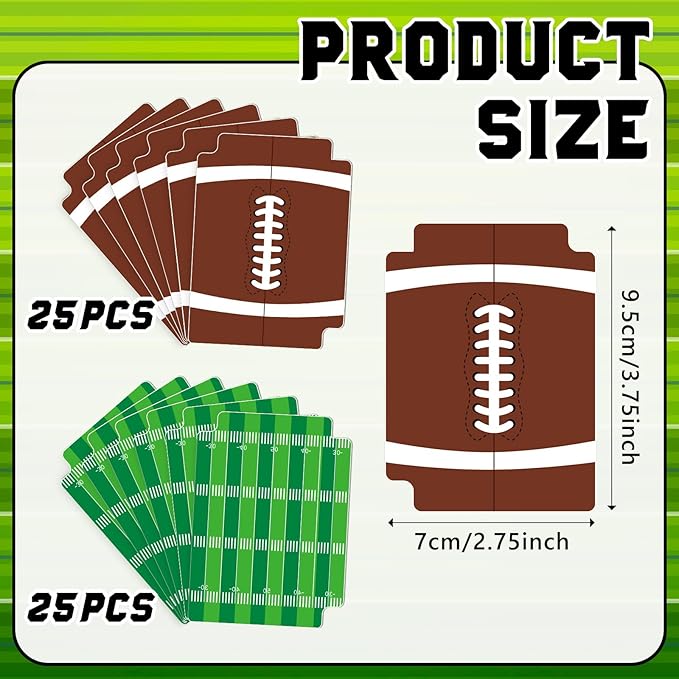50pcs Football Card Dividers Plastic Index Card Storage Dividers with Tabs Card Separators for Sports Game Football Card Collection