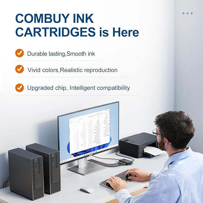 LC406XL Ink Cartridges High Yield Compatible for Brother LC406 Ink Cartridges LC406XL use with Brother MFC-J4335DW MFC-J4535DW MFC-J5855DW MFC-J6555DW Printer (Black Cyan Magenta Yellow 4 Pack)