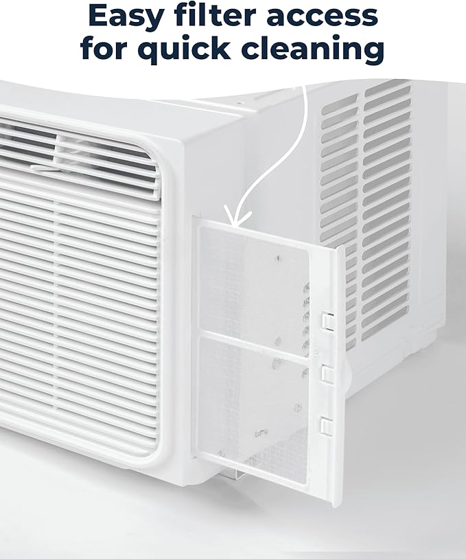 Windmill 5,000 BTU Lite Window Air Conditioner - Cools up to 150 Sq. Ft. - Easy Install, Voice-Enabled, Remote Control & App Control, Energy-Efficient AC Unit for Small Spaces