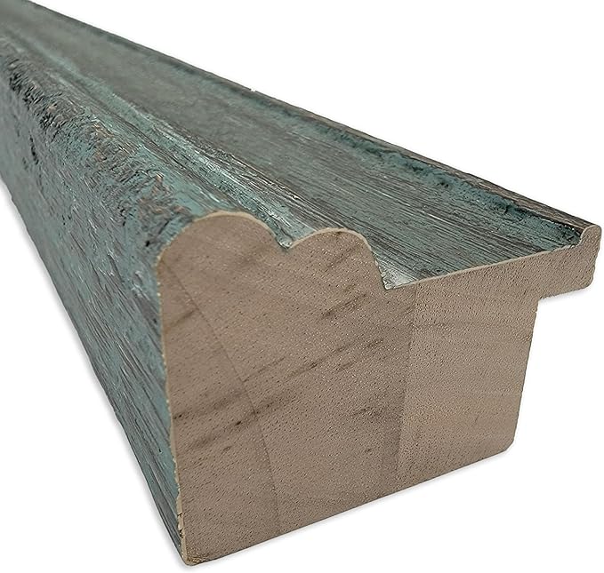 Amanti Art Natural Cork Board for Wall, 23x31 Vision Board with Blue Wood Frame, Medium Corkboard Office Decor for Home Organization, Rustic Farmhouse Corkboard Pinboard to display items for home