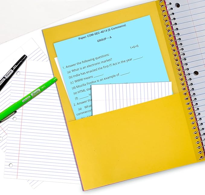 720 Packs (Pallet) 5 Subject Notebooks, Spiral Notebook Bulk, College Ruled,Pallet of Notebooks,150 Sheets (300 pages), 8 x 10-1/2", Bulk Spiral Notebooks for School & Office,4-7 Days Transit