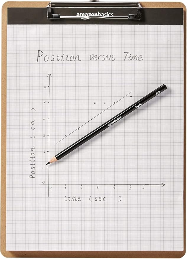 Amazon Basics Hardboard Office Clipboard, 6-Pack, Brown