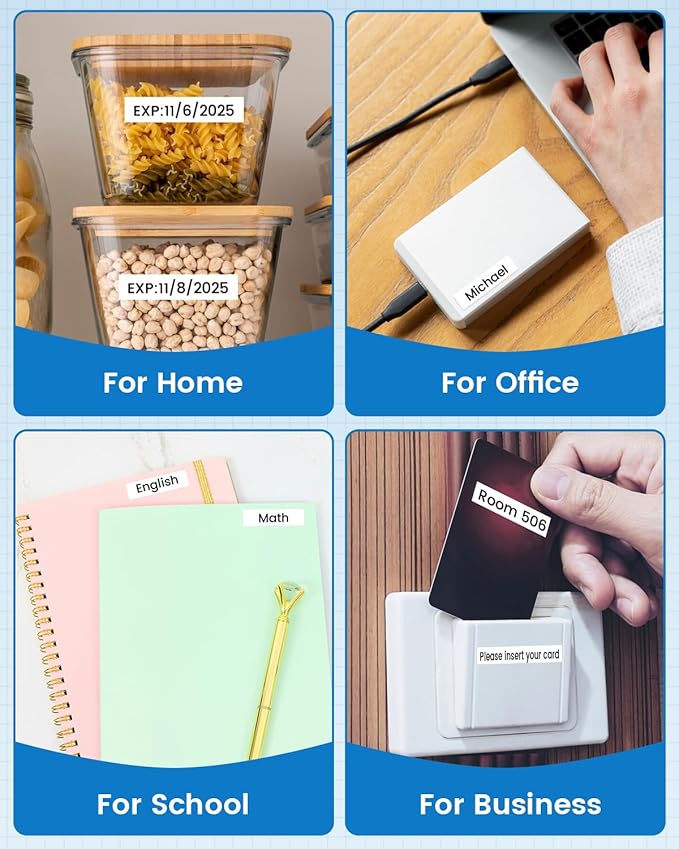 4-Pack TZe TZ Tape 12mm 0.47 Laminated White TZe-231 Replace for Brother P Touch Label Tape TZe231 for Brother Label Maker Tape PT-D210 PT-D220 PT-H110 PT-D610BT PT-D600 PT-D410 PT-D400 PT-H111 PTD200