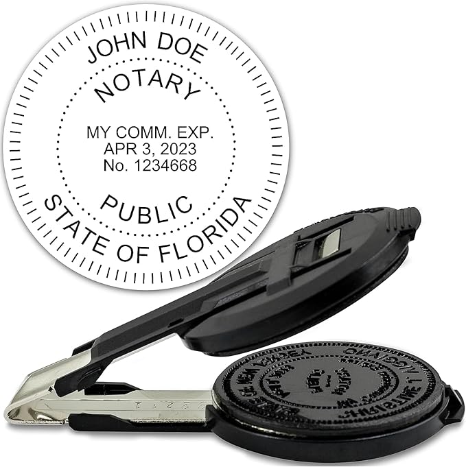 MaxMark Insert Only for Notary Seal Round Embosser for Florida State