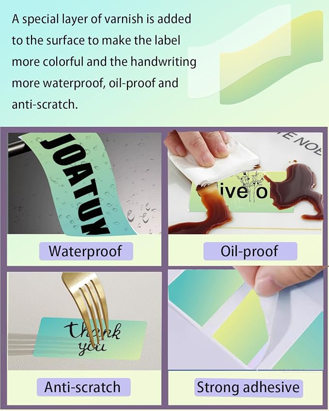 2.25 x 1.25 Thermal Labels, Self-Adhesive Address Shipping Barcode Thermal Stickers,Thermal Printer Labels Compatible with Rollo & Zebra & MUNBYN, 800 Labels for Printer, Gradient Green