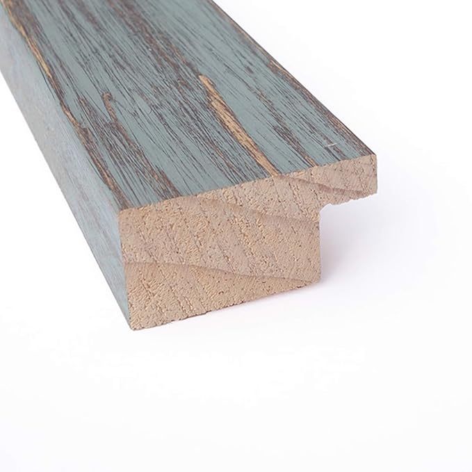 Amanti Art Natural Cork Board for Wall, 14x20 Vision Board with Blue Wood Frame, Small Corkboard Office Decor for Home Organization, Country Rustic Corkboard Pinboard to Display Items for Home