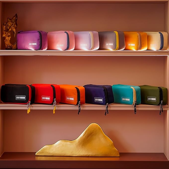 ECHSRT Big Pencil Case, Aesthetic Portable Zipper Pencil Bag with Hidden Pocket, Special Pouch for Men Women Adults, Stationery Organizer Pen Cases for Office Travel,Beige