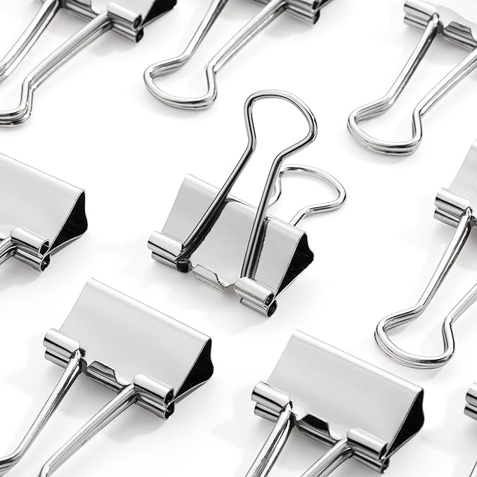Mr. Pen Binder Clips - 50 Pack, 0.75 in Silver Mini Clips for Paper and Office Use