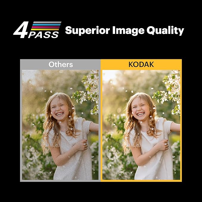 KODAK Dock Plus 4Pass Instant Photo Printer (4x6 inches) + 90 Sheets Gift Bundle