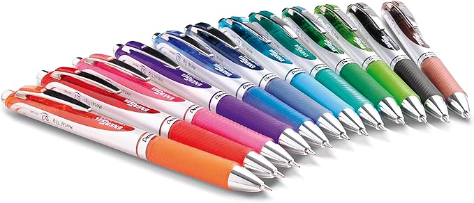 Pentel EnerGel RTX Gel Pens, Assorted Ink