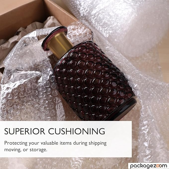 12 inch x 20 ft Bubble Cushioning Wrap, Perforated Every 12" Protective Packing Moving & Shipping Supplies for Boxes & Fragile Items