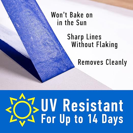 ABRO 3-Pack Blue Painters Tape: 18mm x 55M All Purpose Blue Tape, Temporary Labeling, Easy Tear, Clean Removal, Masking Tape Colored, DIY or Professional Use