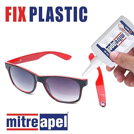 MITREAPEL Ca Glue with Activator (50 x 1.7 oz - 50 x 6.7 fl oz), Cyanoacrylate Super Glue for Plastic, Glass, Leather, Ceramic, Woodworking, DIY, 3D Printing - Instant Bond - 50 Pack