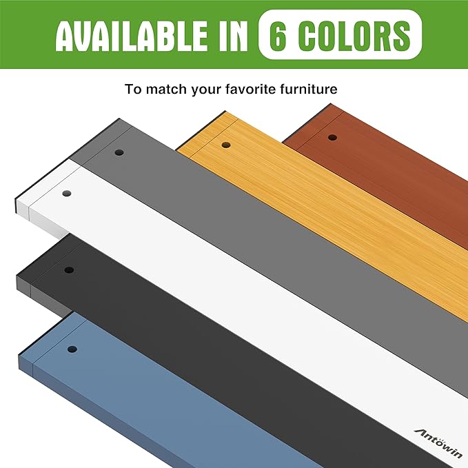 ANTOWIN Bamboo Drawer Dividers, Expandable Drawer Separators Splitter,17-22 inches Long Adjustable Spring-loaded Organizer for Large Utensil, Clothes, Tools Drawers (Blue)