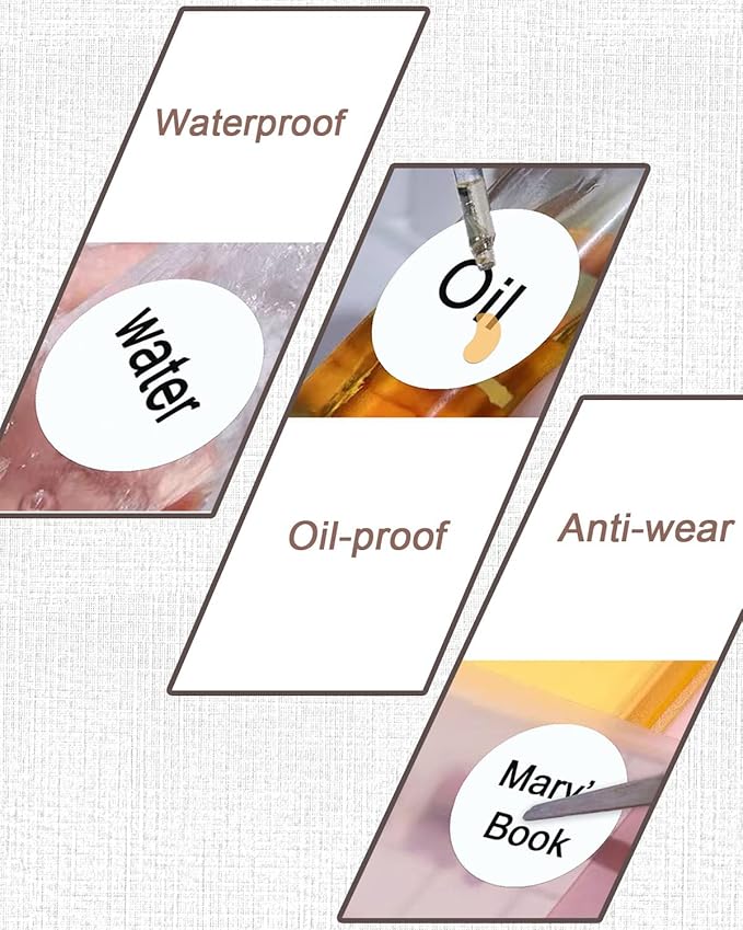 3 Inch White Round Thermal Sticker Labels, Self-Adhesive Circle Direct Thermal Printer Labels, DIY Design, QR Code, Name Tag, Brand Label,Gift Label (White 500 PCS/1 Roll)