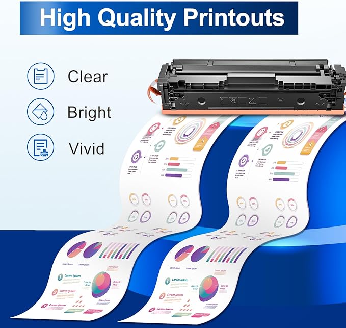 InkNI 218A Toner Cartridges 4 Pack (No Chip) Replacement for HP 218A W2180A for HP 218X for HP Color Laserjet Pro MFP 3301FDW 3201DW 3301SDW 3301CDW Printer Ink W2180X High Yield (4 Pack, B/C/Y/M)