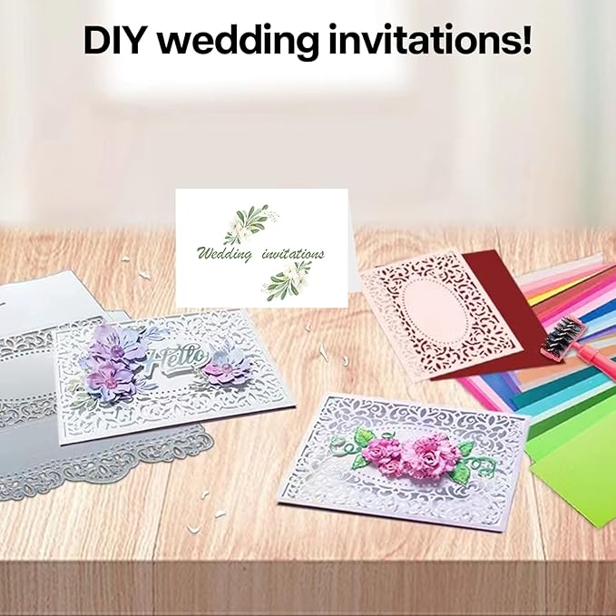 100 Sheets White Shimmer Cardstock 8.5 x 11 Certificate Paper, Goefun 80lb Pearlescent Paper for Invitations, Certificates, Crafts, DIY Cards