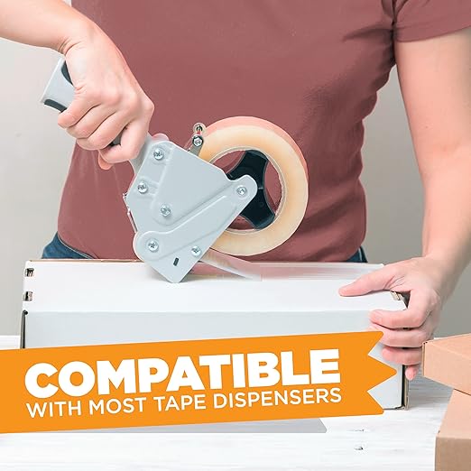 Tape King Clear Packing Tape - XL 110 Yards Per Roll (6 Rolls) - 1.88 Inch Wide Stronger & Thicker 2.7mil, Heavy Duty Adhesive Industrial Depot Tape for Moving Packaging Shipping, Office & Storage