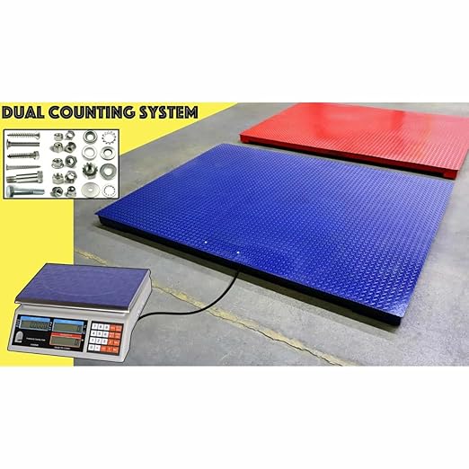Liberty Scales LS-700-DC Dual Counting Smart Weighing Scale Systems, Size 84" x 84" (7' x 7') - C-Scale (33 lb x .001 lb) / Floor Scale 5000 lb x 1 lb