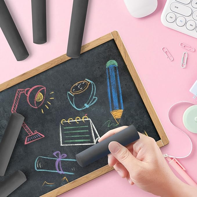 50 Pack Washable Sidewalk Chalks for Kids Non-Toxic Jumbo Chalk for Outdoor Art Play